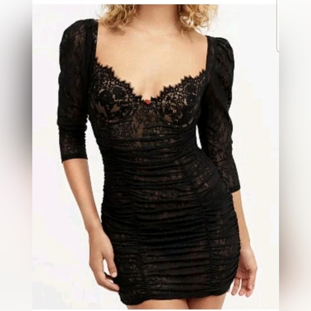 FOR LOVE & LEMONS X VS Harlow Lace Slip Dress Size S